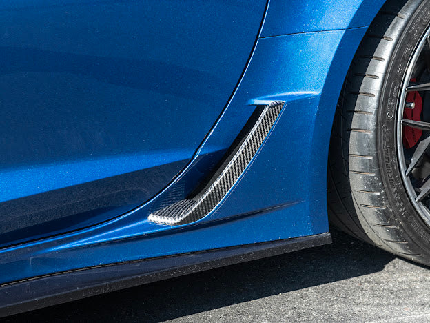 2014-2019 Corvette C7 Z06/ ZR1 CARBON FIBER Side Rocker Panels Brake Scoop Vents (PAIR)